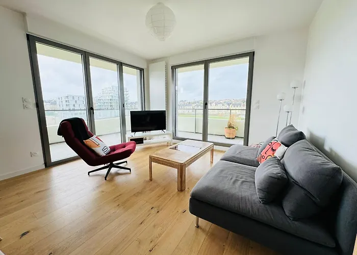 Apartmán Presqu'ile, Neuf Avec Balcon, Salle De Gym Et Parking Caen
